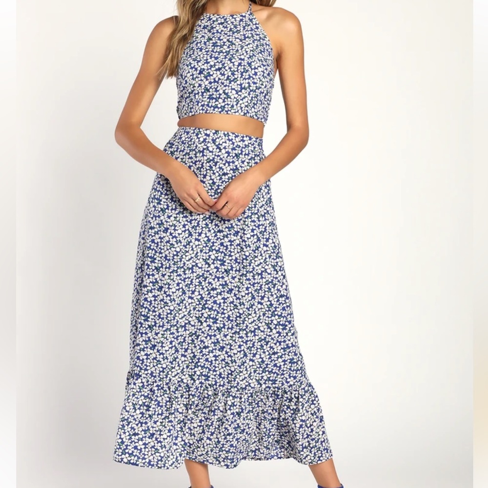 Blue Floral 2-Piece set